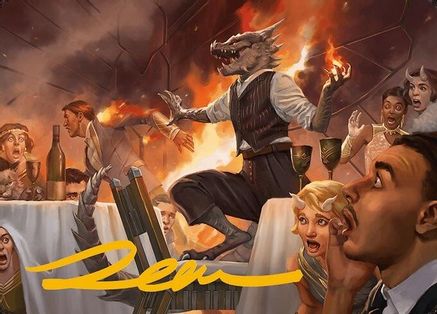 Party Thrasher Art Card (Gold-Stamped Signature) (ASMH3-006) - Art Series: Modern Horizons 3-1