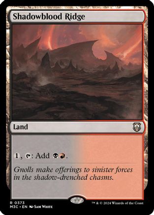 Shadowblood Ridge (Ripple Foil) [Modern Horizons 3 Commander]-1