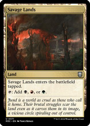 Savage Lands (Ripple Foil) [Modern Horizons 3 Commander]-1