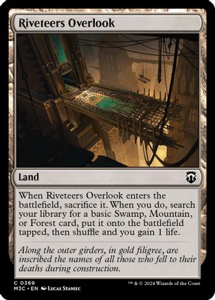 Riveteers Overlook (Ripple Foil) [Modern Horizons 3 Commander]-1
