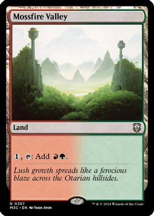 Mossfire Valley (Ripple Foil) [Modern Horizons 3 Commander]-1