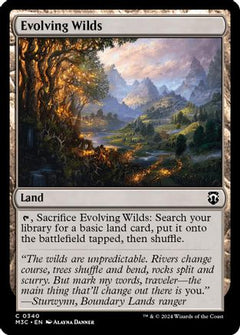 Evolving Wilds (Ripple Foil) (M3C-340) - Modern Horizons 3 Commander Foil-1