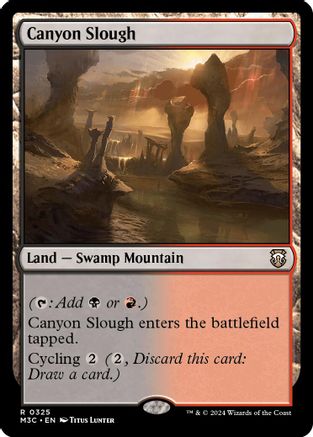 Canyon Slough (Ripple Foil) [Modern Horizons 3 Commander]-1