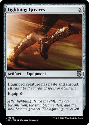 Lightning Greaves (Ripple Foil) [Modern Horizons 3 Commander]-1