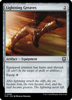 Lightning Greaves (Ripple Foil) [Modern Horizons 3 Commander]-1