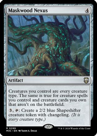 Maskwood Nexus (Ripple Foil) [Modern Horizons 3 Commander]-1