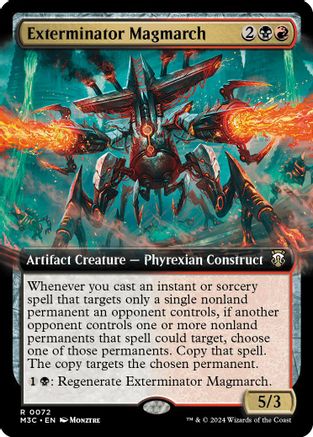 Exterminator Magmarch (Extended Art) (Ripple Foil) [Modern Horizons 3 Commander]-1