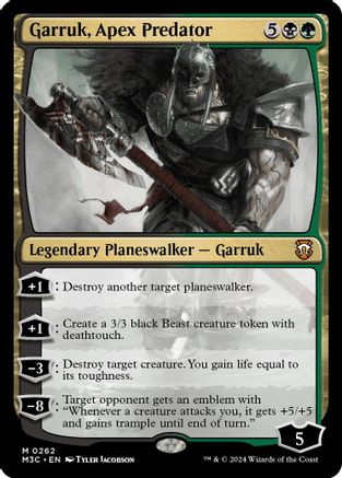 Garruk, Apex Predator (Ripple Foil) [Modern Horizons 3 Commander]-1