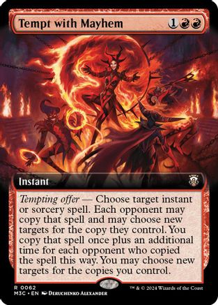 Tempt with Mayhem (Extended Art) (Ripple Foil) (M3C-062) - Modern Horizons 3 Commander Foil-1