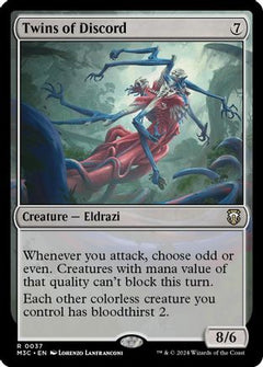 Twins of Discord (Ripple Foil) (M3C-037) - Modern Horizons 3 Commander Foil-1