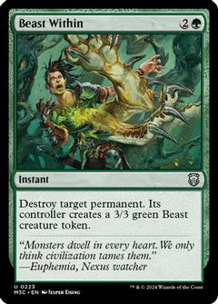 Beast Within (Ripple Foil) (M3C-223) - Modern Horizons 3 Commander Foil-1