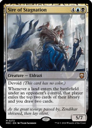 Sire of Stagnation (Ripple Foil) [Modern Horizons 3 Commander]-1
