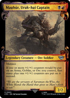 Mauhur, Uruk-hai Captain [The Lord of the Rings: Tales of Middle-Earth Showcase Scrolls]-1