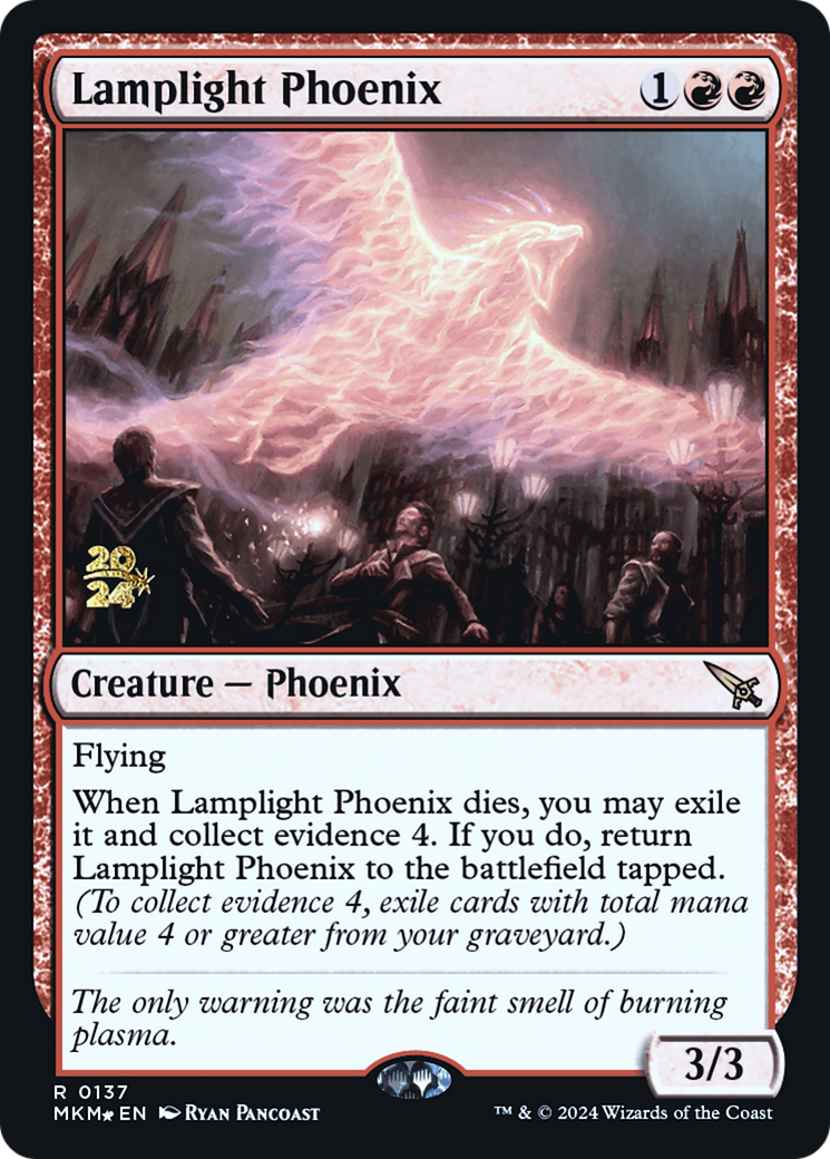 Lamplight Phoenix [Murders at Karlov Manor Prerelease Promos]-1