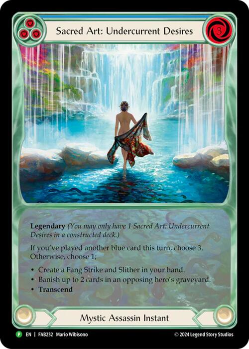 Sacred Art: Undercurrent Desires [FAB232] (Promo)  Rainbow Foil-1