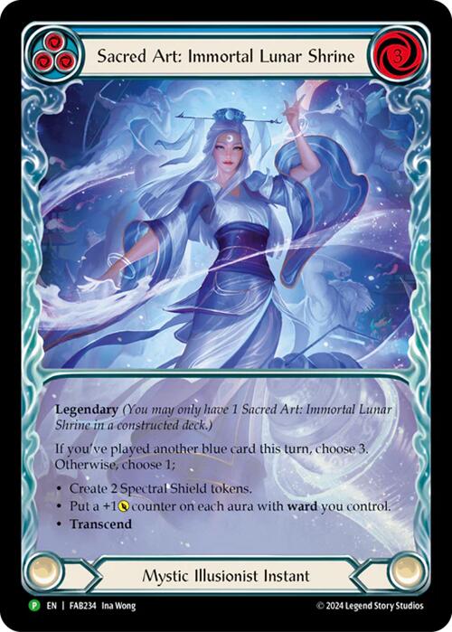 Sacred Art: Immortal Lunar Shrine [FAB234] (Promo)  Rainbow Foil-1
