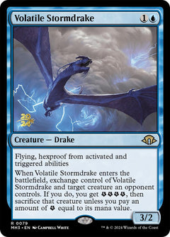 Volatile Stormdrake [Modern Horizons 3 Prerelease Promos]-1