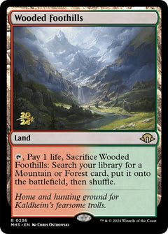 Wooded Foothills [Modern Horizons 3 Prerelease Promos]-1