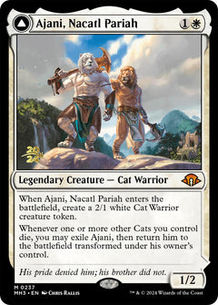 Ajani, Nacatl Pariah [Modern Horizons 3 Prerelease Promos]-1