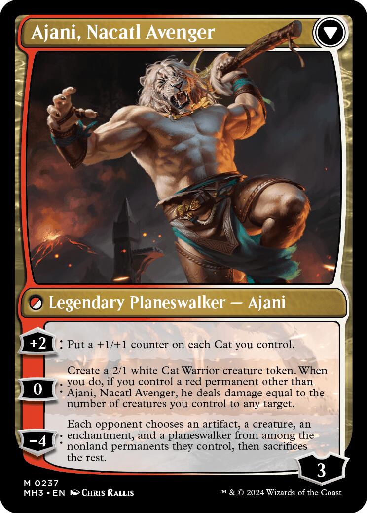 Ajani, Nacatl Pariah [Modern Horizons 3 Prerelease Promos]-2
