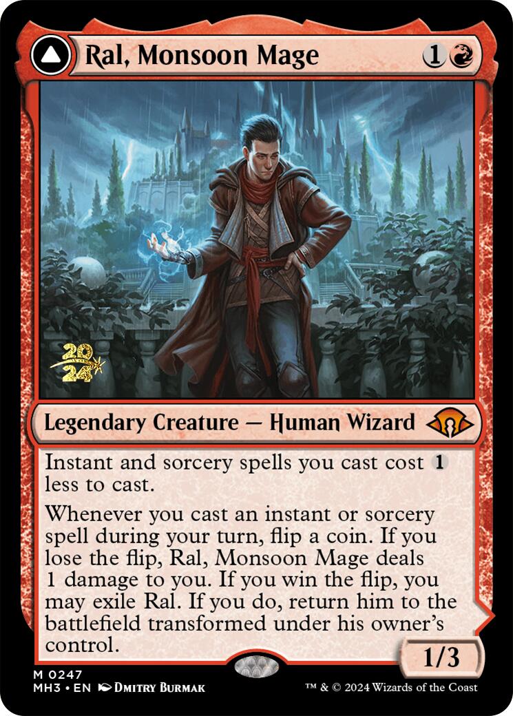 Ral, Monsoon Mage [Modern Horizons 3 Prerelease Promos]-1