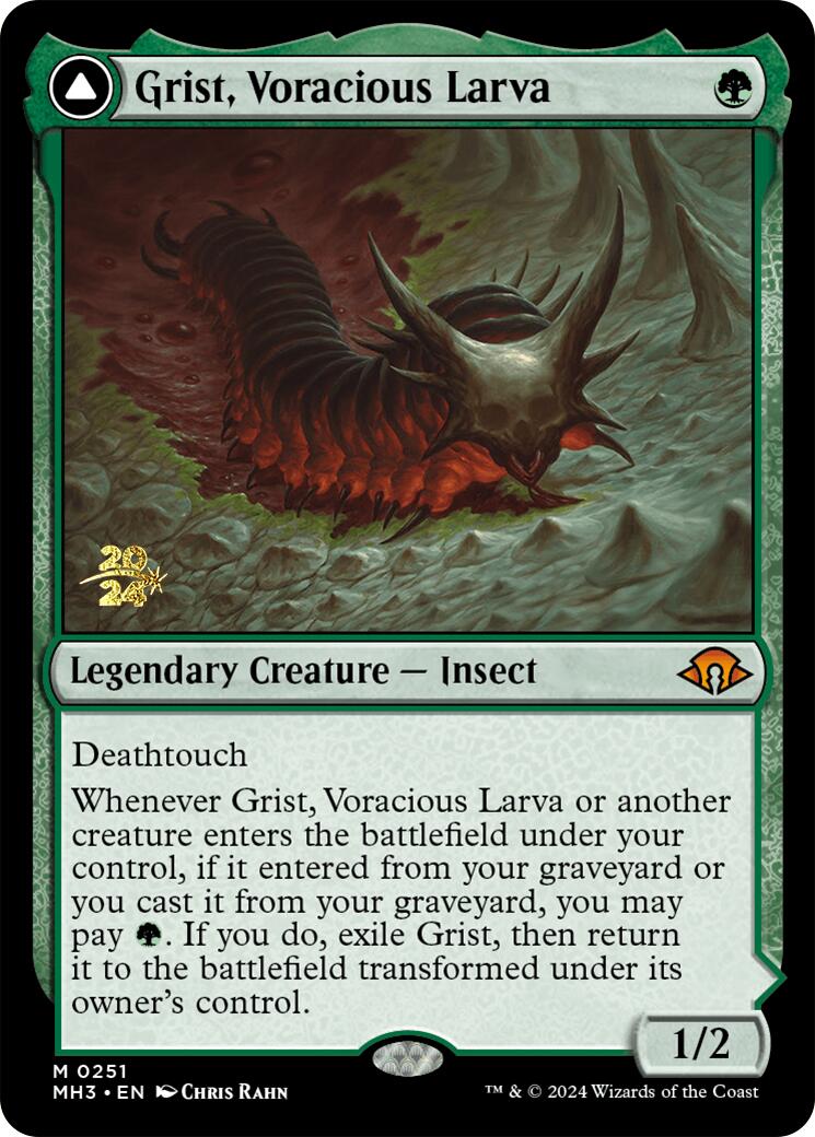 Grist, Voracious Larva [Modern Horizons 3 Prerelease Promos]-1