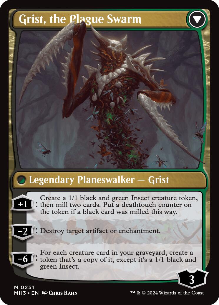 Grist, Voracious Larva [Modern Horizons 3 Prerelease Promos]-2