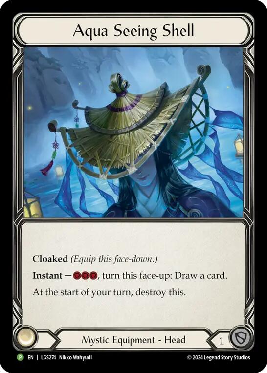 Aqua Seeing Shell [LGS274] (Promo)  Rainbow Foil-1