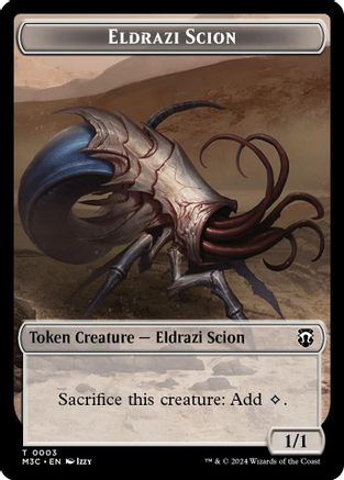 Eldrazi Scion // Eldrazi Spawn Double-Sided Token [Modern Horizons 3 Commander Tokens]-3