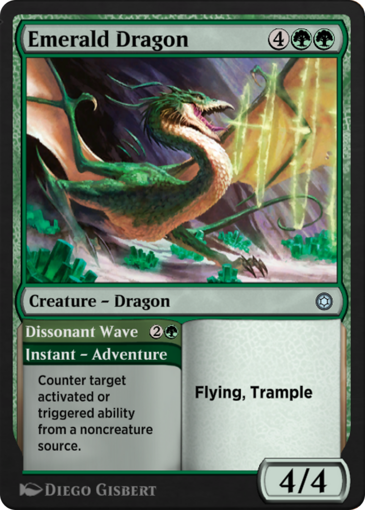 Emerald Dragon // Dissonant Wave (HBG-210) - Alchemy Horizons: Baldur's Gate-1