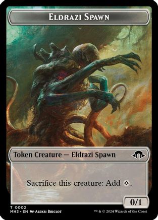 Eldrazi Spawn // Plant Double-Sided Token [Modern Horizons 3 Tokens]-4