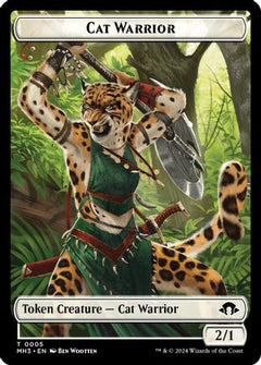 Cat Warrior Token [Modern Horizons 3 Tokens]-1