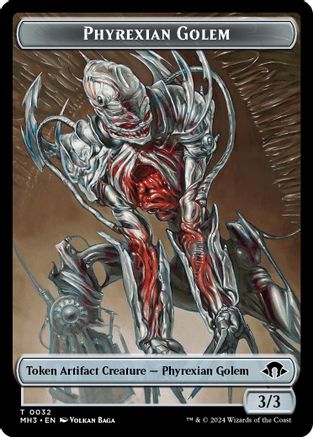 Phyrexian Golem // Energy Reserve Double-Sided Token [Modern Horizons 3 Tokens]-4