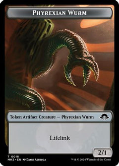 Phyrexian Wurm Token (0018) [Modern Horizons 3 Tokens]-1
