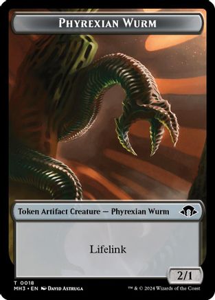 Phyrexian Wurm Token (0018) [Modern Horizons 3 Tokens]-1
