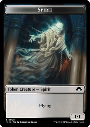 Spirit Token (0028) [Modern Horizons 3 Tokens]-1