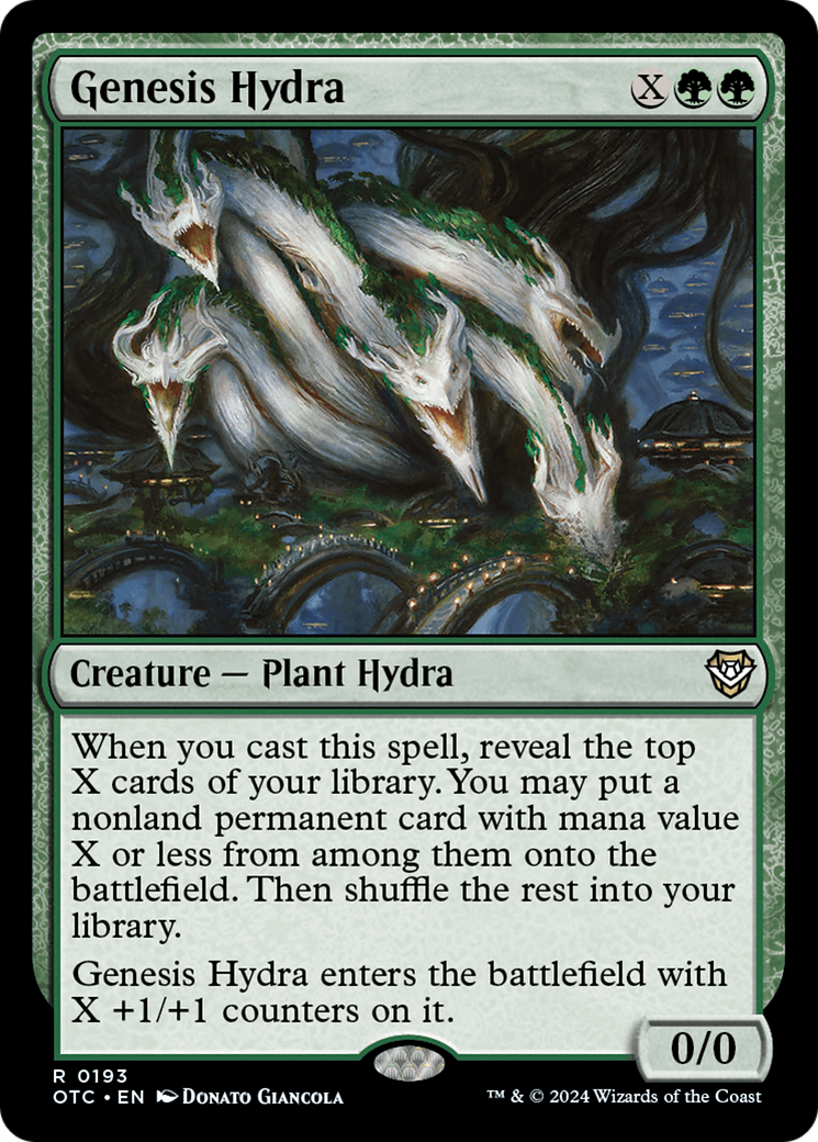 Genesis Hydra [Outlaws of Thunder Junction Commander]-1