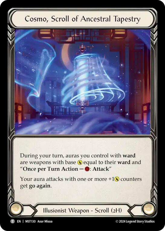 Cosmo, Scroll of Ancestral Tapestry // Beckoning Mistblade [MST130 // MST003] (Part the Mistveil)-1