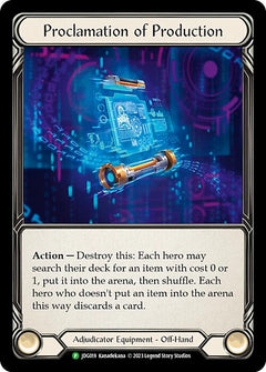Proclamation of Production [JDG019] (Promo)  Cold Foil-1