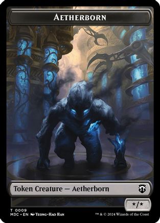 Aetherborn (Ripple Foil) // Servo Double-Sided Token (M3C-9 // 33) - Modern Horizons 3 Commander Foil-1