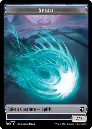 Spirit (Ripple Foil) // Eldrazi Double-Sided Token (M3C-5 // 1) - Modern Horizons 3 Commander Foil-1