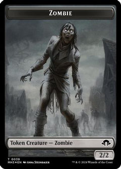 Zombie (Ripple Foil) // Insect (0027) Double-Sided Token (MH3-39 // 27) - Modern Horizons 3 Foil-1