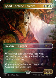 Good-Fortune Unicorn (Rainbow Foil) [Secret Lair Drop Series]-1
