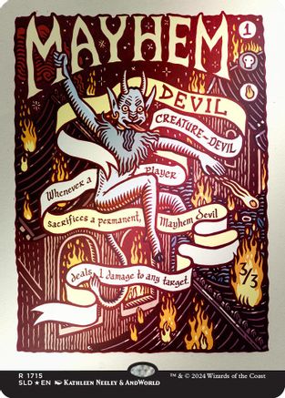 Mayhem Devil (Rainbow Foil) [Secret Lair Drop Series]-1