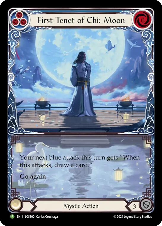 First Tenet of Chi: Moon [LGS300] (Promo)  Rainbow Foil-1