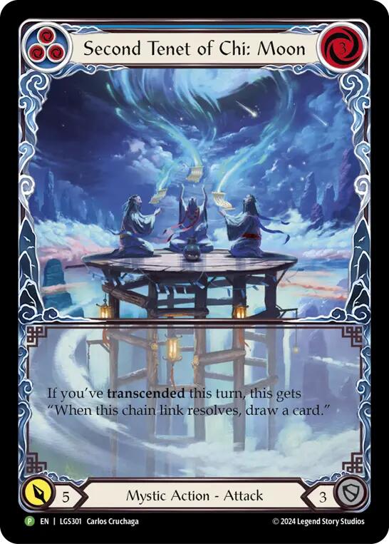 Second Tenet of Chi: Moon [LGS301] (Promo)  Rainbow Foil-1