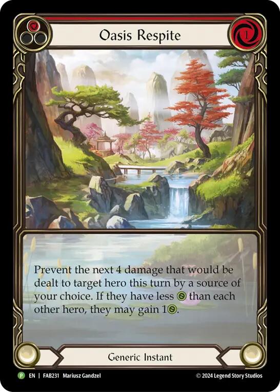 Oasis Respite [UPR221] (Promo)  Rainbow Foil-1