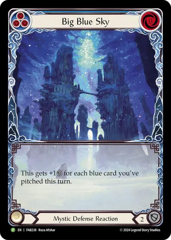 Big Blue Sky [MST086] (Promo)  Rainbow Foil-1