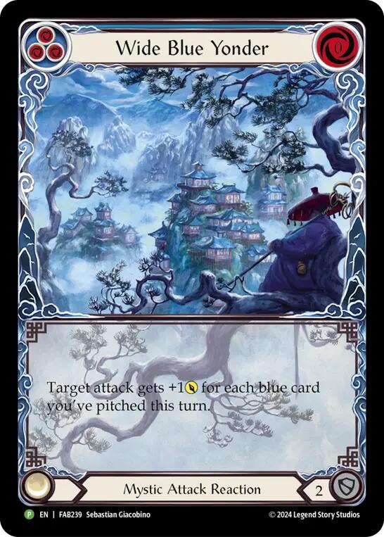 Wide Blue Yonder [FAB239] (Promo)  Rainbow Foil-1