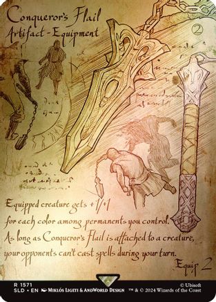 Conqueror's Flail (Rainbow Foil) [Secret Lair Drop Series]-1